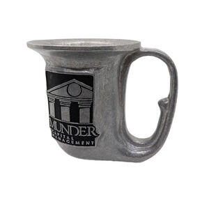 Vintage Pewter Tall Horn Mug Ale/Beer Noggin Stein Wilton